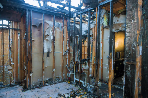 Professional Fire Damage Restoration technician working in North Branch, MN